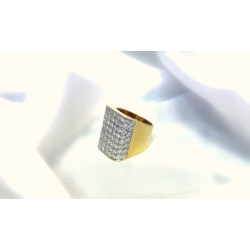Pierścionek złoto 18kt brylanty 3,5ct