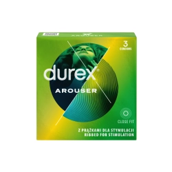 Prezerwatywy prążkowane Durex Arouser 3 sztuki