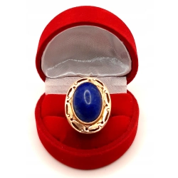 Złoty pierścionek Lapis Lazuri PR.585 W:7,22gr R.24 InterSKLEP