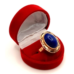 Złoty pierścionek Lapis Lazuri PR.585 W:7,22gr R.24 InterSKLEP