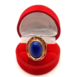 Złoty pierścionek Lapis Lazuri PR.585 W:7,22gr R.24 InterSKLEP