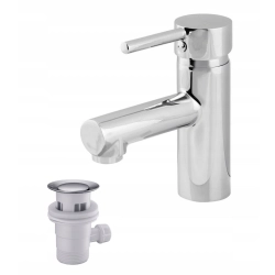 Bateria umywalkowa stojąca Goodhome chrom
