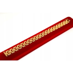 Złota bransoletka Szeroka PR.585 W:13gr Dł.19cm