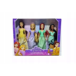 Lalki Disney Princess Fashion HNX09 zestaw 4 sztuki