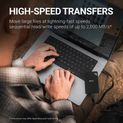 PNY RP60 2 TB USB Type-C 3.2 Gen 2 (3.1 Gen 2) Czarny odporny na wstrząsy