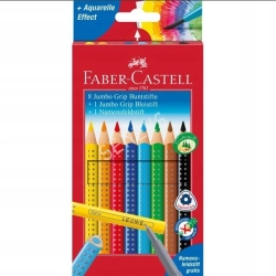 KREDKI JUMBO GRIP ołówkowe Faber-Castell 8 szt.