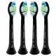 Philips W Optimal White HX6064/11 Główki standardowe czarne 4 sztuki