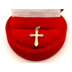 Złota zawieszka Krzyżyk PR.585 W:0,38gr