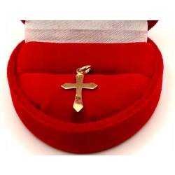 Złota zawieszka Krzyżyk PR.585 W:0,38gr