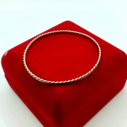 Srebrna bransoletka Ring Warmet Pr.800 W:7,31gr śr.6,5cm