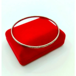Srebrna bransoletka Obręcz WARMET pr.800 W:8gr Śr.6,5cm