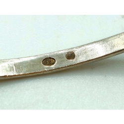 Srebrna bransoletka Obręcz WARMET pr.800 W:8gr Śr.6,5cm