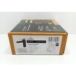 Bateria umywalkowa ścienna Invena Midnight czarny