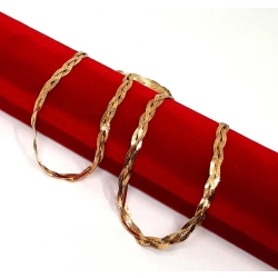 Złoty łańcuszek pleciony PR.585 W:6,41gr Dł.46cm InterSKLEP