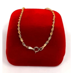 Złota bransoletka Singapur NOWA PR.585 W:1,15gr Dł.19cm InterSKLEP