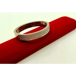 Złota bransoletka obręcz Diamenty 190szt 5,5ct 20cm