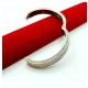 Złota bransoletka obręcz Diamenty 190szt 5,5ct 20cm