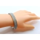 Złota bransoletka obręcz Diamenty 190szt 5,5ct 20cm InterSKLEP