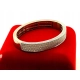 Złota bransoletka obręcz Diamenty 190szt 5,5ct 20cm