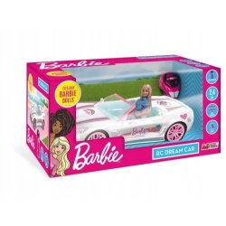 BARBIE Zdalnie sterowany biały kabriolet, pojazd