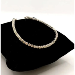 Złota bransoletka tenisówka diamenty 54szt 2,70ct Pr.750 W:8gr 18,5cm