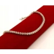 Złota bransoletka tenisówka diamenty 54szt 2,70ct Pr.750 W:8gr 18,5cm