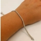 Złota bransoletka tenisówka diamenty 54szt 2,70ct Pr.750 W:8gr 18,5cm