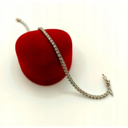 Złota bransoletka Tenisówka Diamenty 69szt 3,15ct Pr.750 W:7,31gr 18,5cm