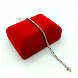 Złota bransoletka Tenisówka Diamenty 69szt 3,15ct Pr.750 W:7,31gr 18,5cm