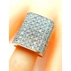 Złoty pierścionek szeroki Diamenty 70szt 3,5ct W:20,12 Pr.750 R.20