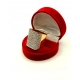 Złoty pierścionek szeroki Diamenty 70szt 3,5ct W:20,12 Pr.750 R.20