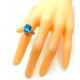 Złoty pierścionek Topaz Diamenty Pr.585 W:4,20gr Roz.12