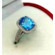 Złoty pierścionek Topaz Diamenty Pr.585 W:4,20gr Roz.12