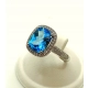 Złoty pierścionek Topaz Diamenty Pr.585 W:4,20gr Roz.12