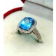 Złoty pierścionek Topaz Diamenty Pr.585 W:4,20gr Roz.12