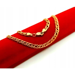 Złoty łańcuszek szeroki pr.585 W:10,93gr 61cm InterSKLEP