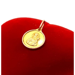 Złota zawieszka Medalik PR.585 W:1,03gr