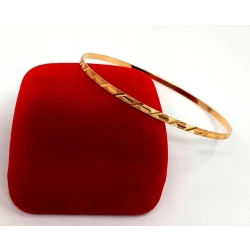 Złota bransoletka Ring sztywna PR.750 W:6,24gr Obwód:20cm