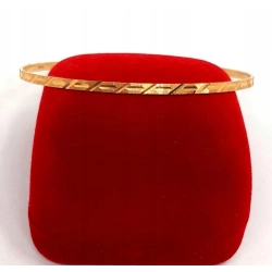 Złota bransoletka Ring sztywna PR.750 W:6,24gr Obwód:20cm