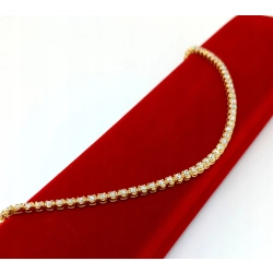 Złota bransoletka tenisówka Brylanty 70szt 1,18ct Pr.585 W: 5,10gr