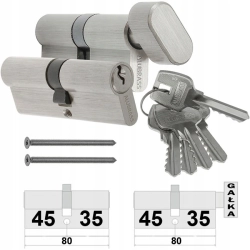 WKŁADKI ALUBRASS 35/45 + G35/45 SYSTEM 5KLUCZY NIKIEL KOMPLET WKŁADEK NOWE