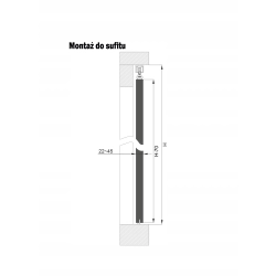 HERKULES HS120cm - System do Drzwi przesuwnych przejściowych 120kg