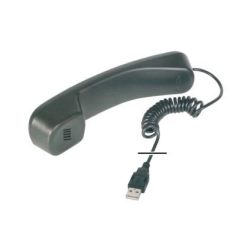 Zestaw USB DIGITUS czarny słuchawka
