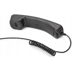 Zestaw USB DIGITUS czarny słuchawka