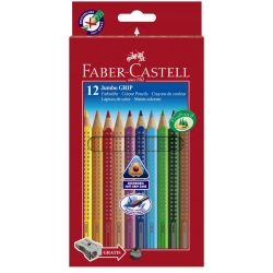 KREDKI OŁÓWKOWE 110912 FABER CASTELL JUMBO GRIP