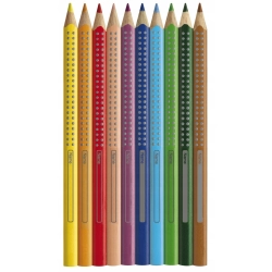 KREDKI OŁÓWKOWE 110912 FABER CASTELL JUMBO GRIP