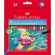 KREDKI AKWARELOWE Z PĘDZELKIEM RYBKA FABER-CASTELL 24