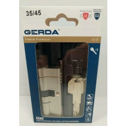 WKŁADKA DO ZAMKA EXXO 35 X 45 GERDA + 5 KLUCZY