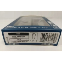 WKŁADKA DO ZAMKA EXXO 35 X 45 GERDA + 5 KLUCZY