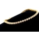 Złota bransoletka tenisówka z diamentami 1,18ct Pr.585 W:5,14gr 18cm